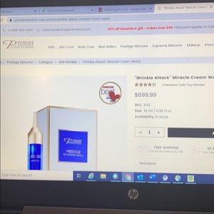 Premier By Dead Sea Wrinkle Attack Cream